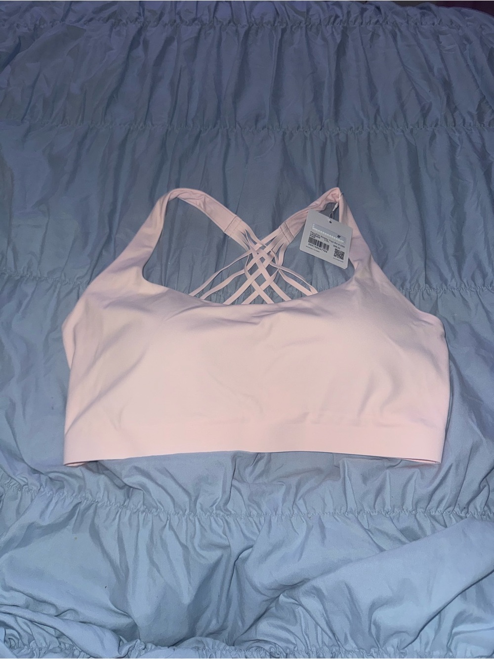 Lululemon ballet pink sports bra